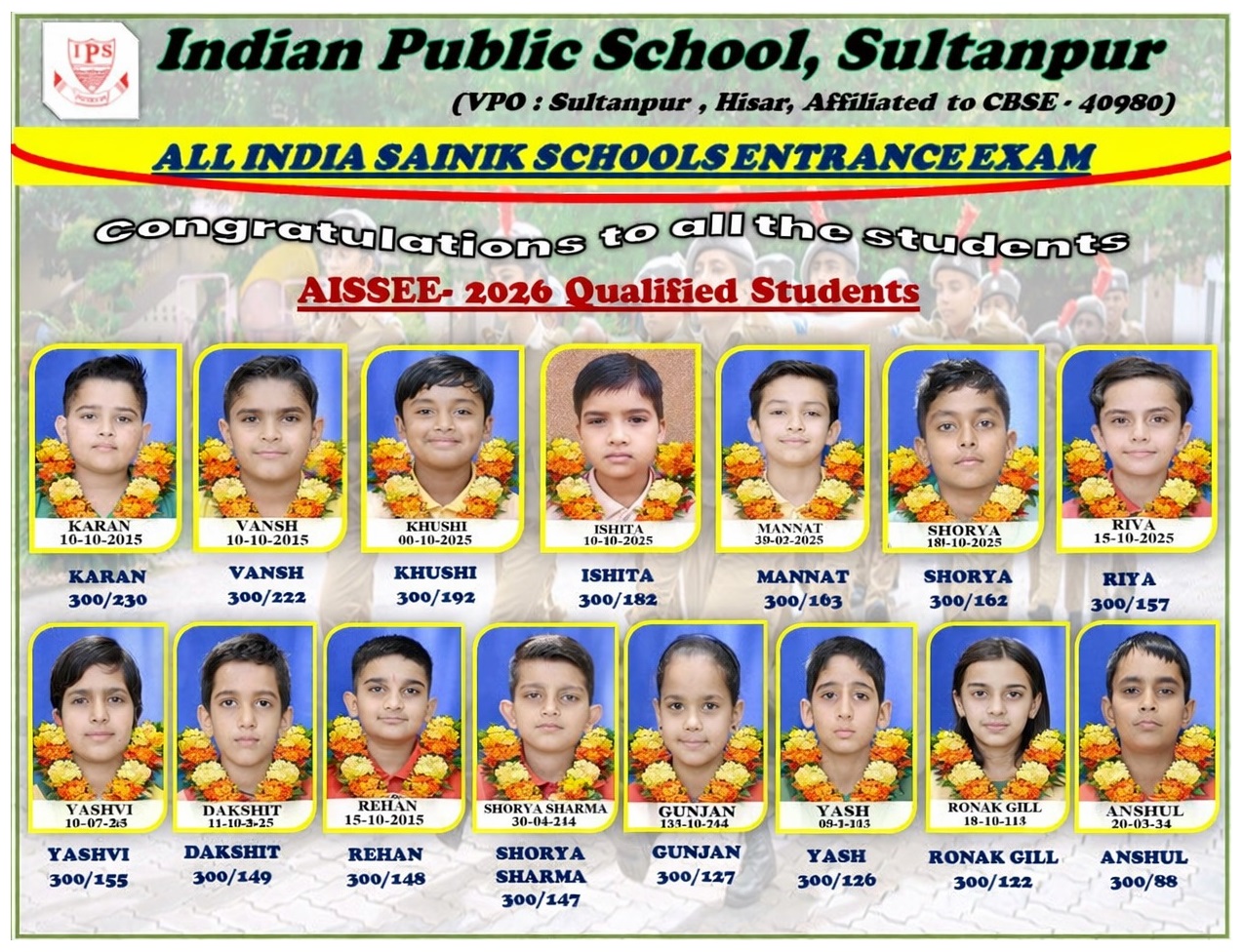 A Season of Triumph at Indian Public School, Sultanpur: Stellar Performances in AISSEE 2026 and Inspire Manak Awards!
